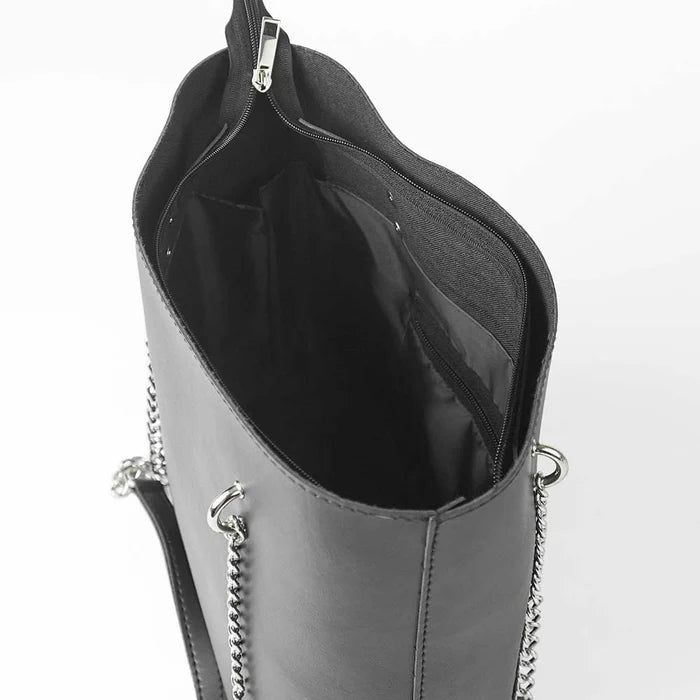 Leather-Verona Tote Bag Black