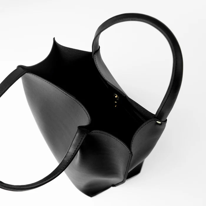 Leather-Daily Tote Bag Black