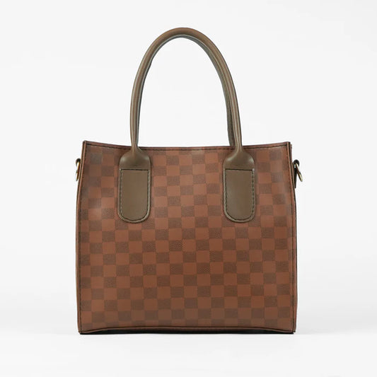 catchy bag brown (checkered)
