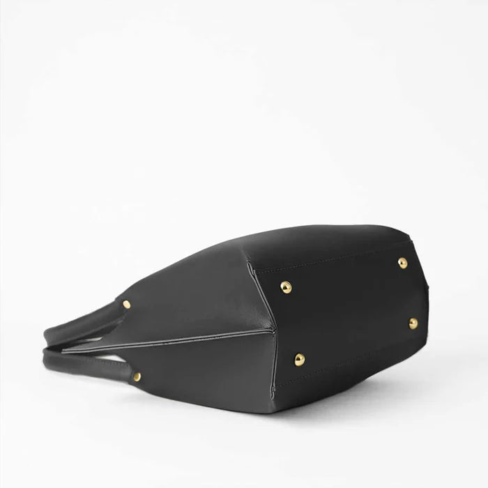 Leather-Daily Tote Bag Black
