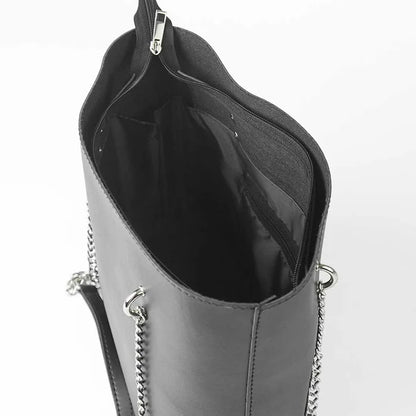 Leather-Verona Tote Bag Black